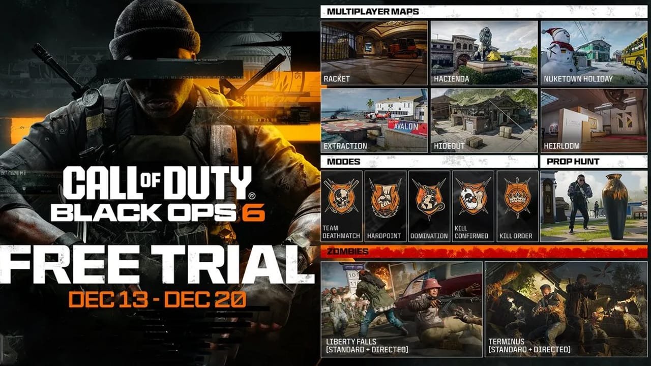 دسترسی به بازی Call of Duty Black Ops 6 به مدت یک هفته به صورت رایگان
